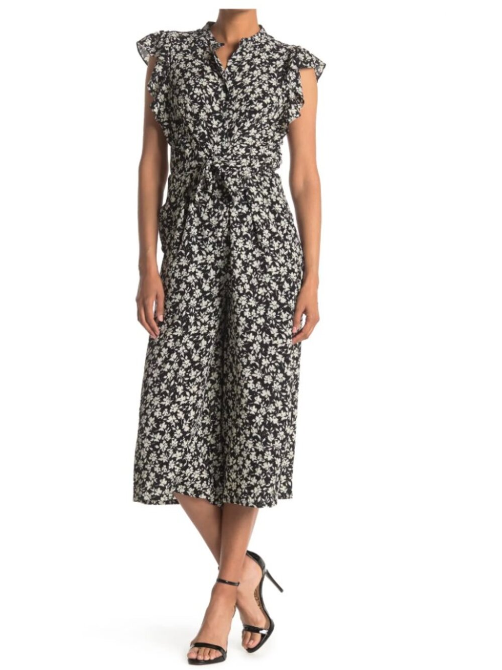 NWT -London Times (Nordstrom) - Printed Bubble Crepe Dress BLACK&IVORY - SIZE 16